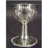 Image 1 : Asprey silver goblet, embossed with fluted…
