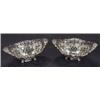 Image 1 : Pair of pierced silver salts, embossed wit…