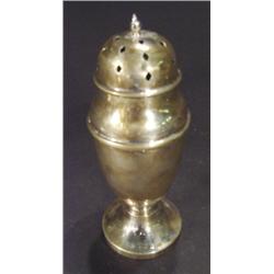Circular based silver sugar caster, Birmin…