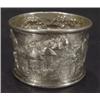 Image 1 : Indian silver napkin ring decorated with f…