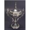 Image 1 : Silver plated caviar stand and cover with …