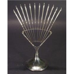 Silver plated knifestand and fruit knives,…