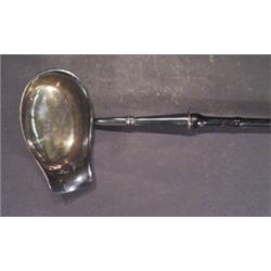 Victorian silver plated sauce ladle with e…