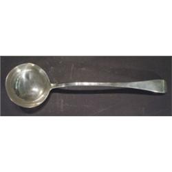 Late Georgian silver ladle, London, 1836, …