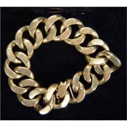 Gentleman's gold link bracelet, 187g…