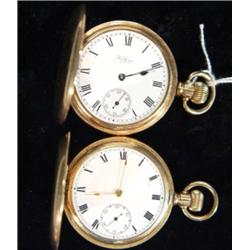 Dennison gold plated hunter pocket watch a…