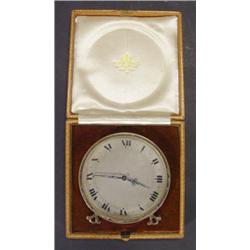 Large silver plated travelling watch in a …