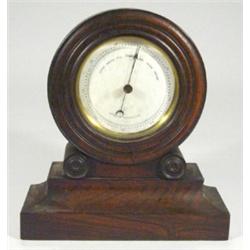Victorian rosewood cased aneroid barometer…