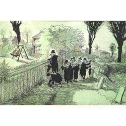 Giles - original watercolour cartoon 'Infi…