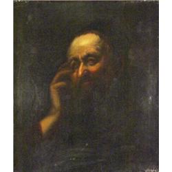 18th century style oil on canvas old beard…