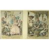 Image 1 : Ronilandson 1823 two hand coloured satiric…