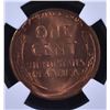 Image 3 : 1955 LINCOLN CENT, NGC MS-66 RED