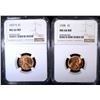 Image 1 : 1937-S & 38 LINCOLN CENTS NGC MS-66 RD