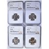Image 1 : 4 JEFFERSON NICKELS ALL NGC MS-66