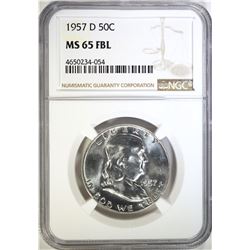 1957-D FRANKLIN HALF DOLLAR NGC