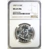 Image 1 : 1957-D FRANKLIN HALF DOLLAR NGC