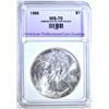 Image 1 : 1986 AMERICAN SILVER EAGLE, APCG PERFECT GEM BU