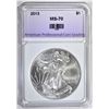 Image 1 : 2013 SILVER EAGLE, APCG PERFECT GEM BU