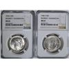 Image 1 : 2-1946-S B.T. WASHINGTON HALVES, NGC MS-65