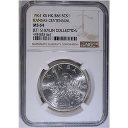 1961 KS HK-586 SO CALLED DOLLAR, NGC MS-64