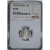 Image 1 : 1928 CANADA DIME, NGC AU-58