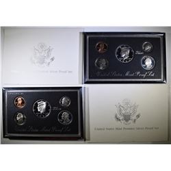 1994 & 1995 PREMIER SILVER PROOF SETS