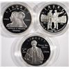 Image 1 : 3 SILVER COMMEMORATIVE SETS: