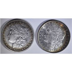 1883-S XF/AU & 1878-S CHBU MORGAN