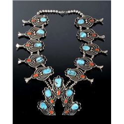 E. Tsosie Navajo Sterling Silver Squash Blossom