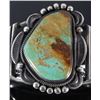 Image 2 : G Tom Navajo Etched Sterling & Ajax Turquoise Cuff