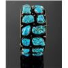 Image 2 : Navajo Raw Sleeping Beauty Turquoise Nugget Cuff