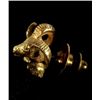 Image 2 : Signed Solid 10K Gold Rams Head Tie-Tack