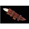 Image 9 : CFK Damascus Exotic Camel Bone Knife & Scabbard