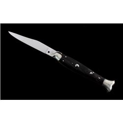 Campolin Buffalo Horn Fishtail Switchblade Knife