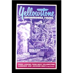 Yellowstone Park Snowmobile Tours Poster