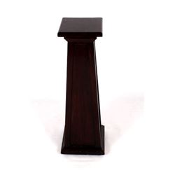 Dark Wood Pedestal from the Voss Inn