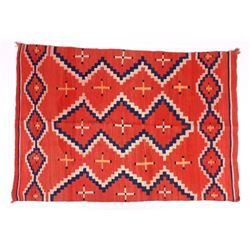 Early Navajo Ganado Pattern Wool Rug c. 1910-30