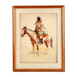 1901 Frederic Remington Chromolithograph