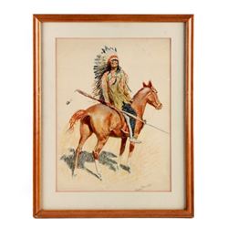 1901 Frederic Remington Chromolithograph