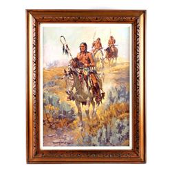 Original Newman Myrah Oil on Canvas Painting