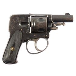 Belgian Prototype .32 ACP Hammerless D/A Revolver