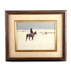 Original Leonard Reedy Framed Watercolor Painting