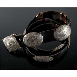 Navajo Second Phase Style Sterling Concho Belt