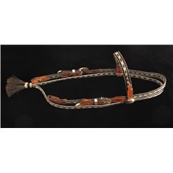 Deer Lodge Prison Braided Horsehair Headstall
