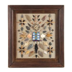 Native American Arrowhead Artifact Collection