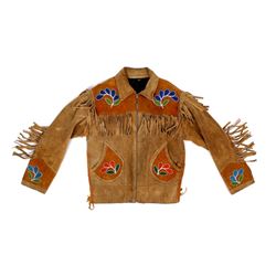 Native American Beaded Buckskin Jacket