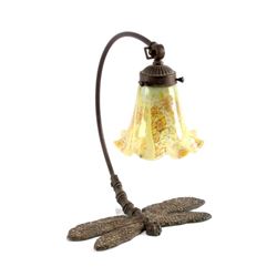 Glasshouse Art Glass Dragonfly Lamp