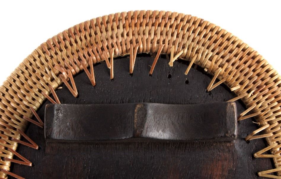 Inuit Eskimo Frog Totem Pine Needle Basket