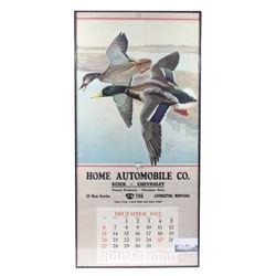 Livingston, MT Home Automobile Calendar c. 1942