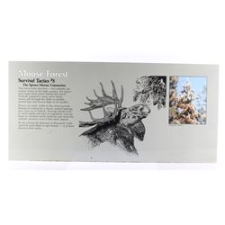 Porcelain Enamel Yellowstone Park Moose Info Sign